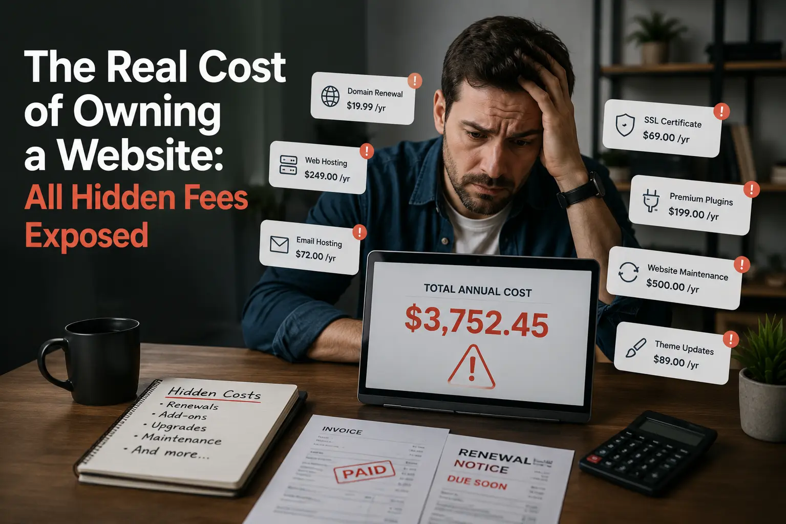 The Real Cost of Owning a Website: All Hidden Fees Exposed