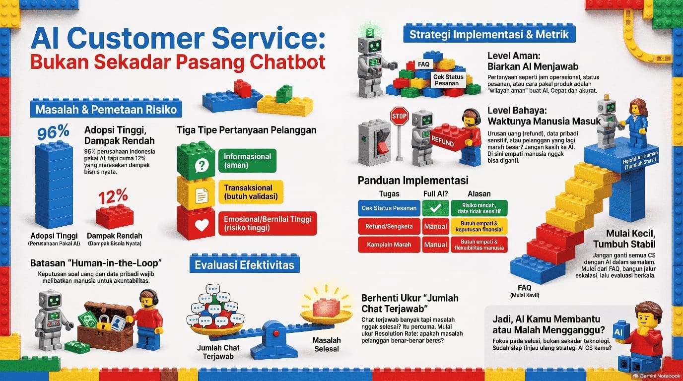 AI Agent untuk Customer Service: Apa yang Realistis dan Apa yang Masih Butuh Manusia