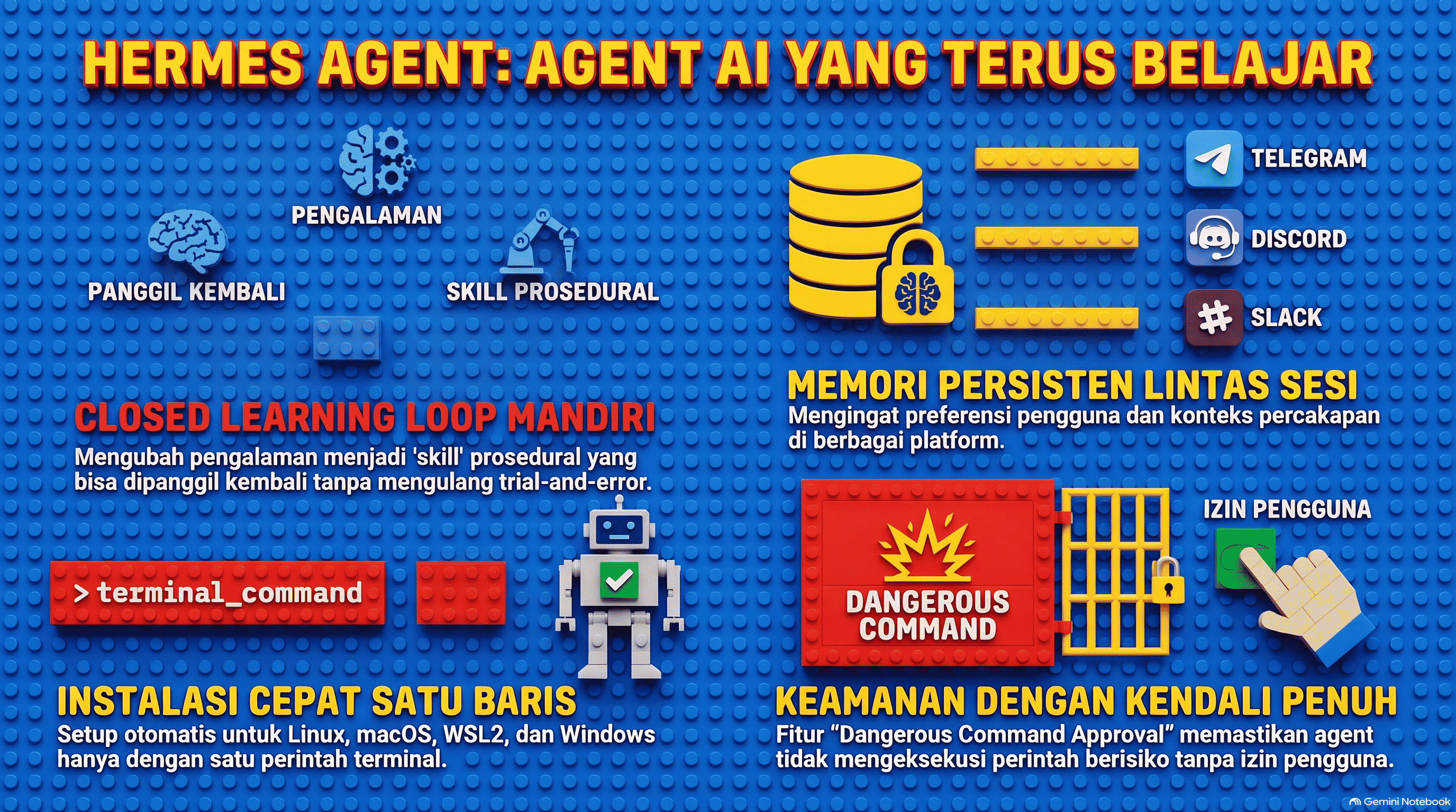 Hermes Agent: Panduan Agent AI yang Belajar dari Pekerjaan Anda Sendiri